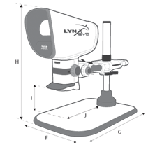 Lynx EVO Bench Multi Axis Stand Line Drawing