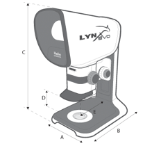 Lynx EVO Bench Stand Line Drawing